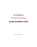 Gigabyte GS-R1160-RH System Installation Manual preview