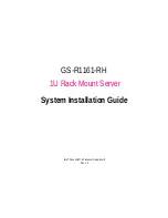 Gigabyte GS-R1161-RH System Installation Manual preview