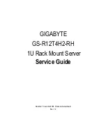 Preview for 1 page of Gigabyte GS-R12T4H2-RH Service Manual