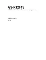 Preview for 1 page of Gigabyte GS-R12T4S Service Manual