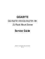 Gigabyte GS-R22T61 Service Manual preview