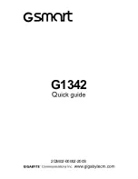 Preview for 1 page of Gigabyte GSMART G1342 Quick Manual