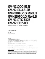 Предварительный просмотр 1 страницы Gigabyte GV-N210D2-1GI User Manual