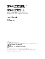 Предварительный просмотр 3 страницы Gigabyte GV-N52128DE User Manual