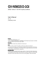 Gigabyte GV-N56GSO-1GI User Manual предпросмотр