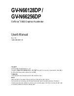 Gigabyte GV-N66128DP User Manual предпросмотр