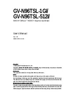 Gigabyte GV-N96TSL-1GI User Manual preview