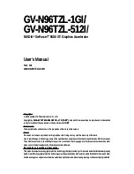 Gigabyte GV-N96TZL-1GI User Manual предпросмотр