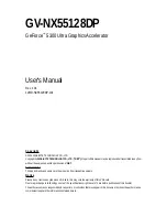 Gigabyte GV-NX55128DP User Manual предпросмотр