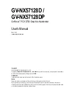 Предварительный просмотр 5 страницы Gigabyte GV-NX57128D User Manual