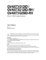 Предварительный просмотр 7 страницы Gigabyte GV-NX73G128D User Manual