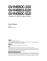 Предварительный просмотр 1 страницы Gigabyte GV-R435OC-512I User Manual