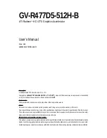 Gigabyte GV-R477D5-512H-B User Manual предпросмотр