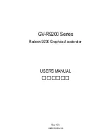 Предварительный просмотр 1 страницы Gigabyte GV-R92128D User Manual