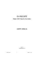 Gigabyte GV-R92128TE User Manual предпросмотр