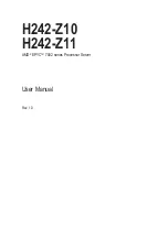 Gigabyte H242-Z10 User Manual preview