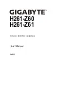 Preview for 1 page of Gigabyte H261-Z60 User Manual