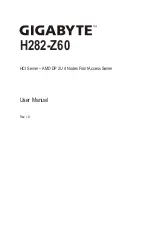 Gigabyte H282-Z60 User Manual preview