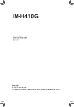 Preview for 1 page of Gigabyte IM-H410G User Manual