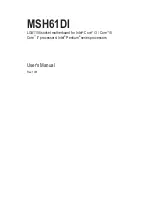 Preview for 1 page of Gigabyte MSH61DI User Manual