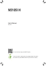 Gigabyte N5105I H User Manual preview