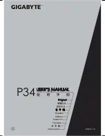 Preview for 1 page of Gigabyte P34 User Manual