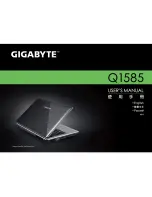 Preview for 1 page of Gigabyte Q1585 Series User Manual