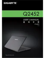 Preview for 1 page of Gigabyte Q2452 Manual