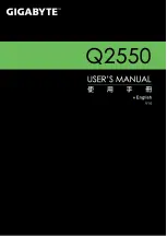 Preview for 1 page of Gigabyte Q2550 User Manual