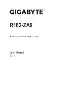 Gigabyte R162-ZA0 User Manual preview