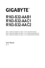 Preview for 1 page of Gigabyte R163-S32-AAB1 User Manual