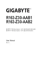 Preview for 1 page of Gigabyte R163-Z30-AAB1 User Manual