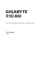 Gigabyte R182-M80 User Manual preview