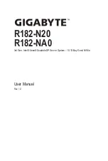 Gigabyte R182-N20 User Manual preview