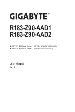 Gigabyte R183-Z90-AAD1 User Manual preview