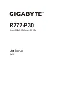 Preview for 1 page of Gigabyte R272-P30 User Manual