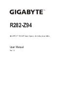 Gigabyte R282-Z94 User Manual preview