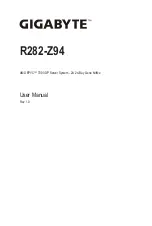 Gigabyte R282-Z94 User Manual предпросмотр