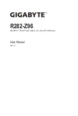 Gigabyte R282-Z96 User Manual preview