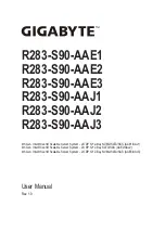 Preview for 1 page of Gigabyte R283-S90-AAE1 User Manual