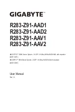 Preview for 1 page of Gigabyte R283-Z91-AAD1 User Manual