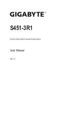 Preview for 1 page of Gigabyte S451-3R1 User Manual