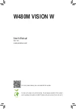 Gigabyte W480M VISION W User Manual preview