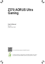 Gigabyte Z370 AORUS Gaming 7 User Manual preview