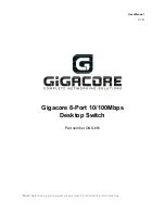 Preview for 1 page of Gigacore GNS-801 User Manual