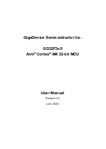 GigaDevice Semiconductor GD32F3x0 User Manual предпросмотр