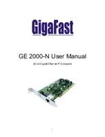 Preview for 1 page of Gigafast GigaFast GE 2000-N User Manual