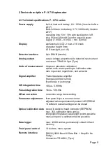 Preview for 9 page of Gigahertz-Optik P-9710 Series User Manual