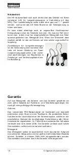 Preview for 18 page of Gigahertz Solutions HFW59D Manual