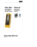 Gigahertz Solutions NFA 30M Operating Manual preview